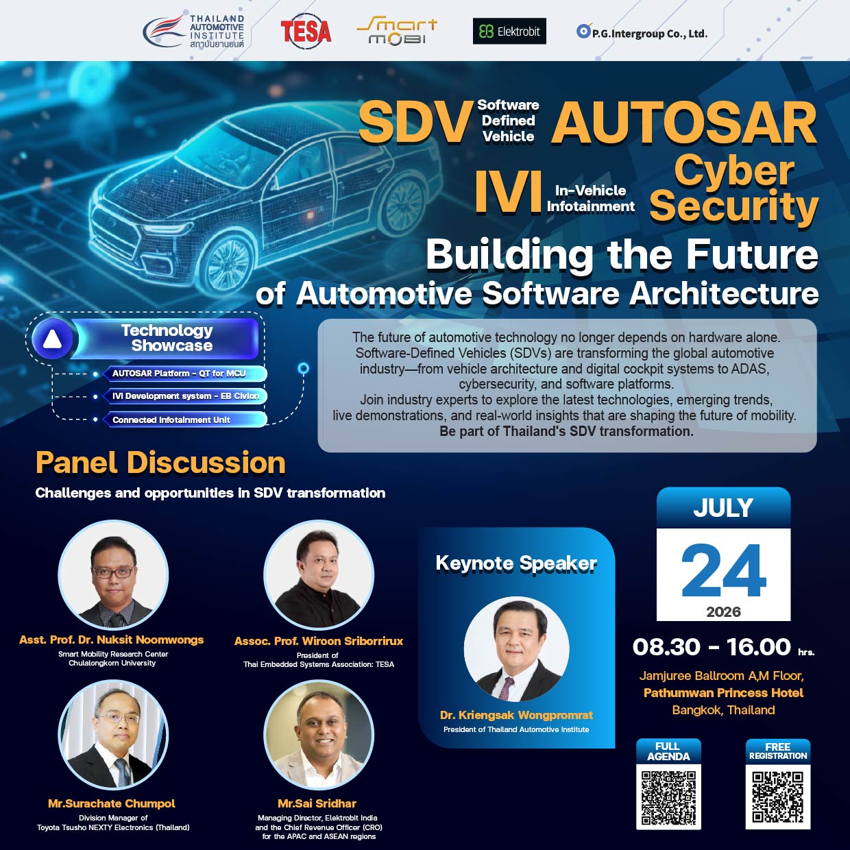 24 July 2026 – Seminar SDV (Software-Defined Vehicle) , AUTOSAR,  IVI (In-Vehicle Infotainment), Cyber Security, Building the Future of Automotive Software Architecture
